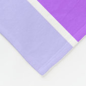 Violettstreifen Fleecedecke (Ecke)