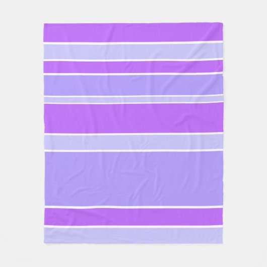 Violettstreifen Fleecedecke (Vorderseite)
