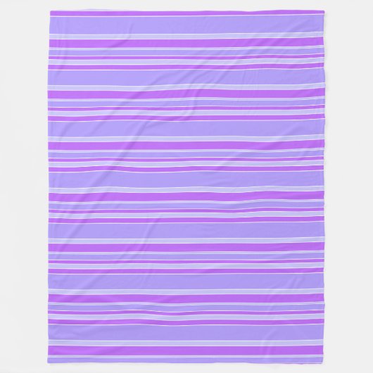 Violettstreifen Fleecedecke (Vorderseite)