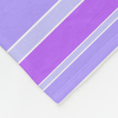 Violettstreifen Fleecedecke (Ecke)