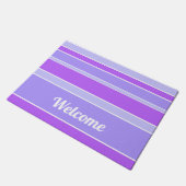 Violettstreifen Fußmatte (Schrägansicht)