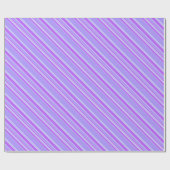 Violettstreifen Geschenkpapier (Flach)