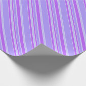 Violettstreifen Geschenkpapier (Ecke)