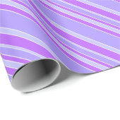 Violettstreifen Geschenkpapier (Rolleneckpunkt)