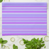 Violettstreifen Geschirrtuch (Gefaltet)