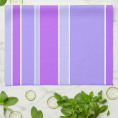 Violettstreifen Geschirrtuch (Gefaltet)