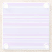Violettstreifen Glasuntersetzer (Rückseite)