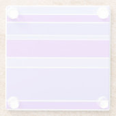 Violettstreifen Glasuntersetzer (Rückseite)