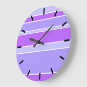 Violettstreifen Große Wanduhr (Winkel)
