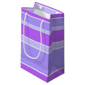 Violettstreifen Kleine Geschenktüte (Vorderseite Schrägansicht)