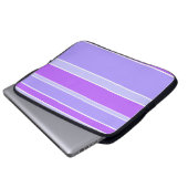 Violettstreifen Laptopschutzhülle (Vorne Knopf)
