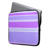Violettstreifen Laptopschutzhülle (Vorderseite Links)