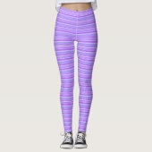 Violettstreifen Leggings (Vorderseite)