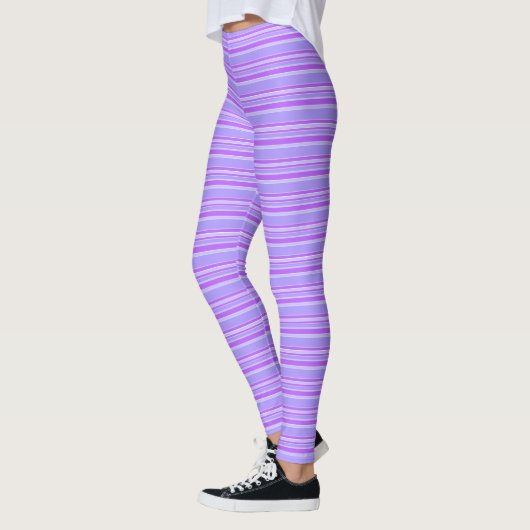 Violettstreifen Leggings (Links)
