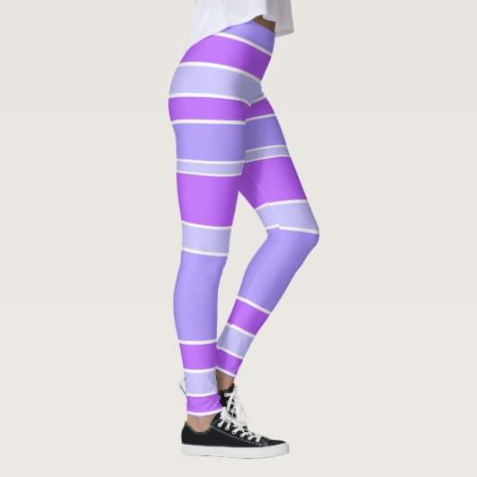Violettstreifen Leggings (Rechts)