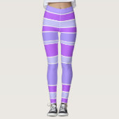 Violettstreifen Leggings (Vorderseite)