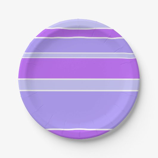 Violettstreifen Pappteller (Vorderseite)