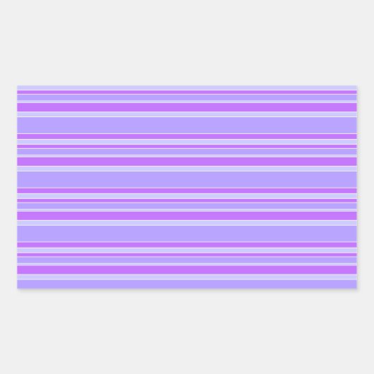 Violettstreifen Rechteckiger Aufkleber (Vorderseite)