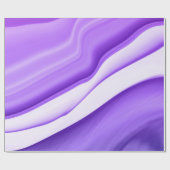 Violettwellen in Pastellstreifen Geschenkpapier (Flach)