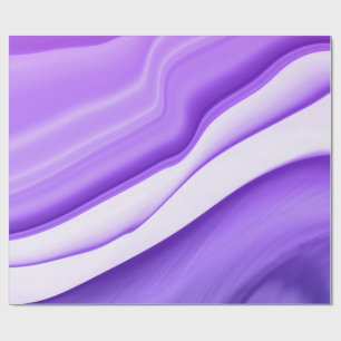 Violettwellen in Pastellstreifen Geschenkpapier