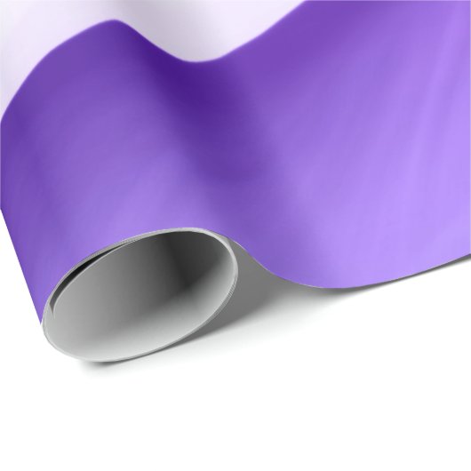 Violettwellen in Pastellstreifen Geschenkpapier (Rolleneckpunkt)