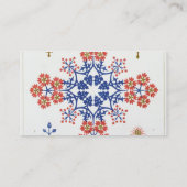 Violiet, Iris- und Tulpemotivtapete entwerfen, Visitenkarte (Rückseite)