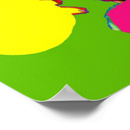 Violin Abstractcello Poster (Ecke)