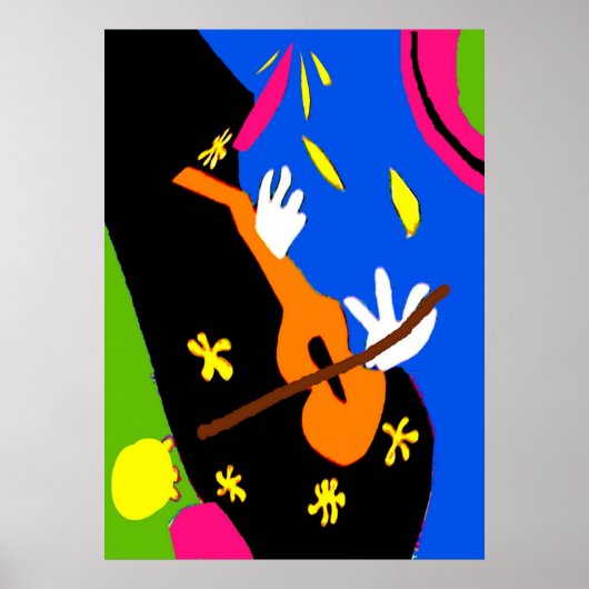 Violin Abstractcello Poster (Vorne)