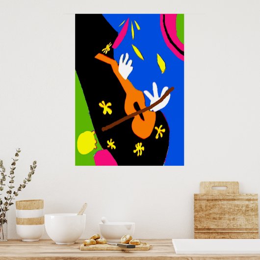 Violin Abstractcello Poster (Küche)