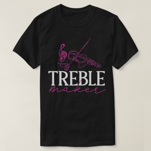 Violin al Music Composers Treble Maker T-Shirt (Design vorne)