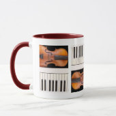 Violin and Piano Keys Tasse (Links)