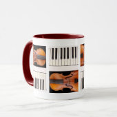 Violin and Piano Keys Tasse (Vorderseite Links)