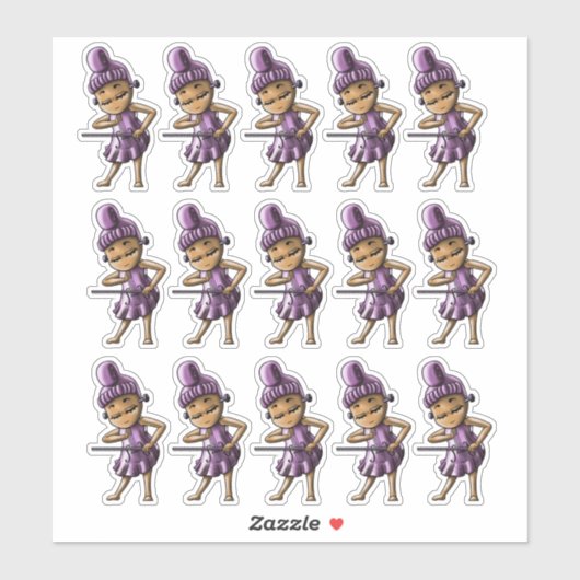 Violin Aufkleber (Blatt)