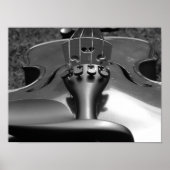 Violin B&W Poster (Vorne)