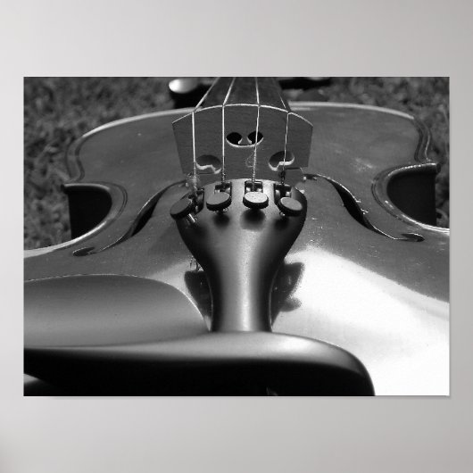 Violin B&W Poster (Vorne)