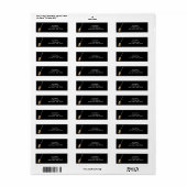 Violin Bass Guitar-Adressenaufkleber (Vorne)