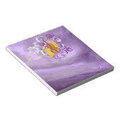 Violin Bläserwirbeln Lila Abstraktes Kleines Notep Notizblock (angewinkelt)