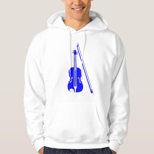 Violin - Blau Hoodie (Vorderseite)
