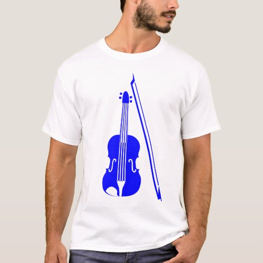 Violin - Blau T-Shirt (Vorderseite)