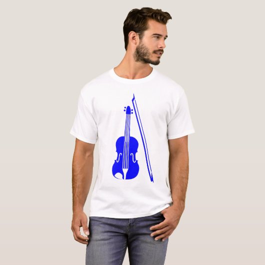 Violin - Blau T-Shirt (Vorne ganz)