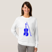 Violin - Blau T-Shirt (Vorne ganz)