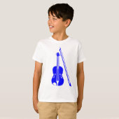 Violin - Blau T-Shirt (Vorne ganz)