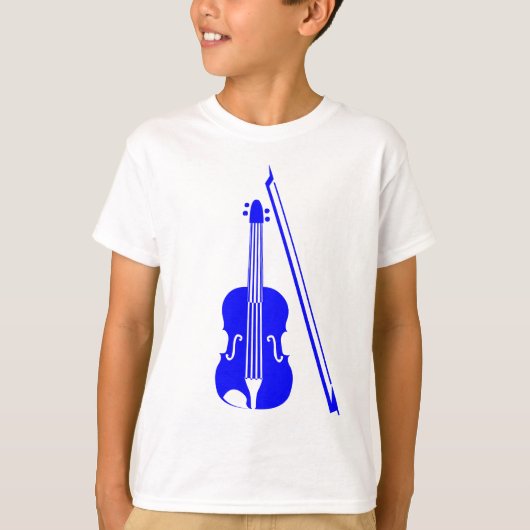 Violin - Blau T-Shirt (Vorderseite)