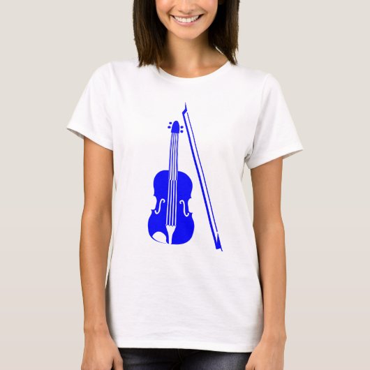 Violin - Blau T-Shirt (Vorderseite)