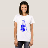 Violin - Blau T-Shirt (Vorne ganz)