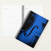 Violin Blue Black Fiddle Music Lektion Planer (Anzeige)
