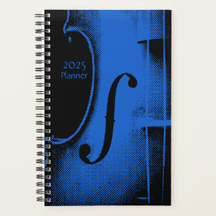 Violin Blue Black Fiddle Music Lektion Planer