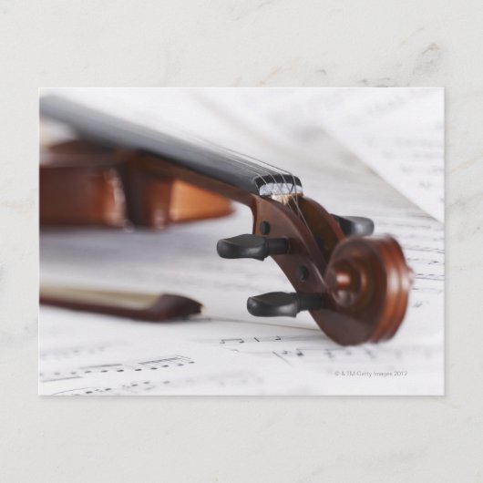 Violin Bow Postkarte (Vorderseite)