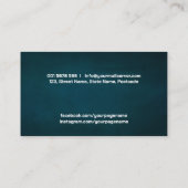 Violin Butterfly - Wasserfarbe und Gold Visitenkarte (Rückseite)