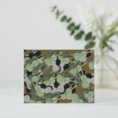 Violin Camouflage Camouflage Pattern Postkarte (Stehend Vorderseite)